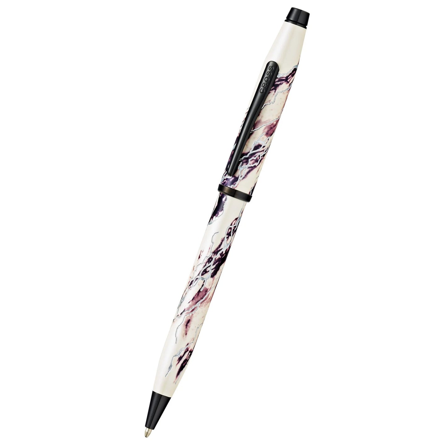 Cross Wanderlust Everest with Chrome-Plated Engravings and Polished Black PVD Appointments Ballpoint Pen