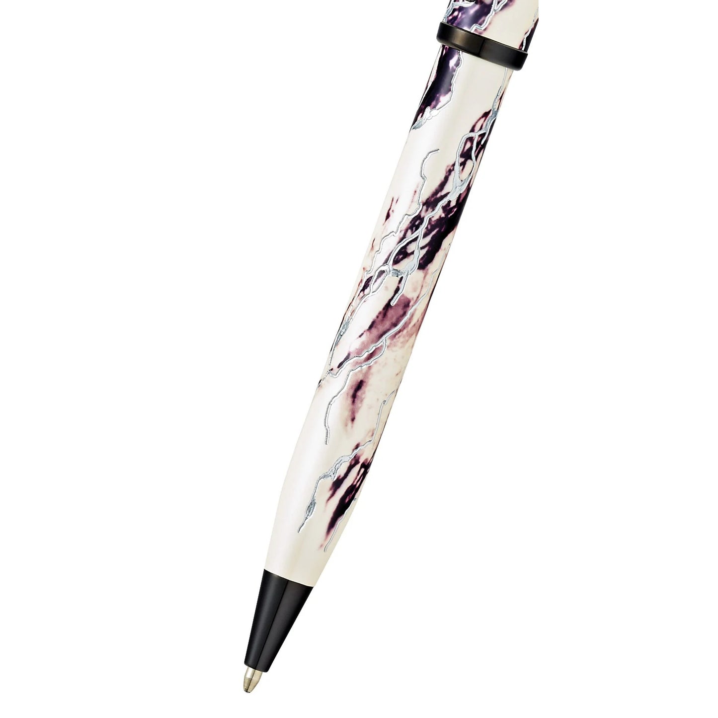 Cross Wanderlust Everest with Chrome-Plated Engravings and Polished Black PVD Appointments Ballpoint Pen