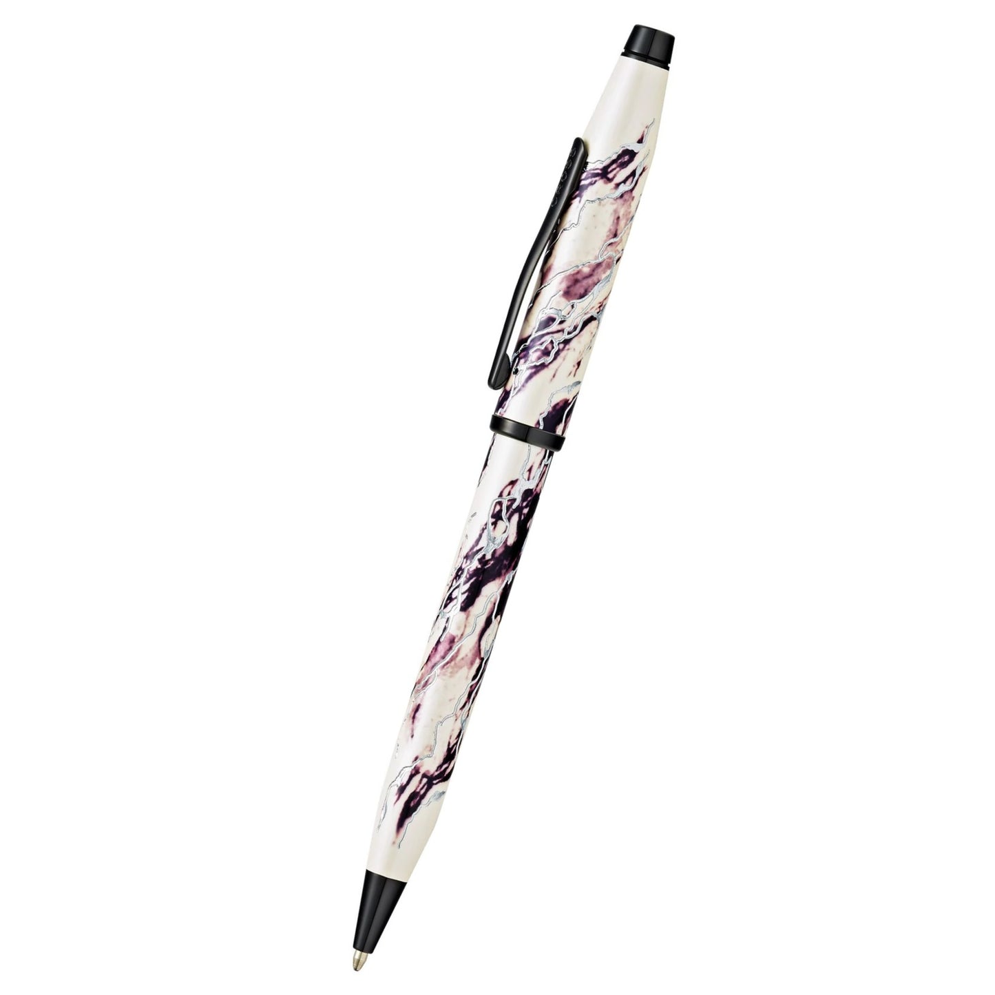 Cross Wanderlust Everest with Chrome-Plated Engravings and Polished Black PVD Appointments Ballpoint Pen