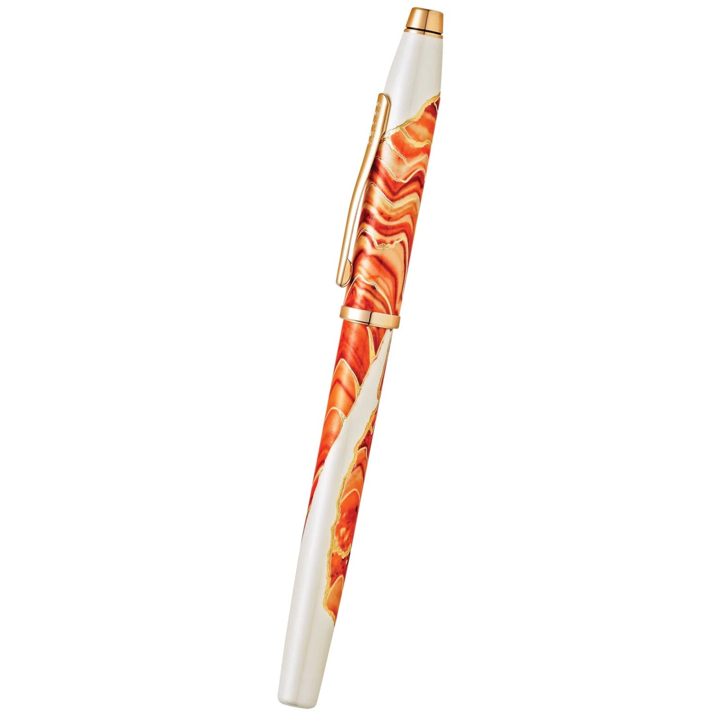 Cross Wanderlust Antelope Canyon with Gold-Plated Engravings and Rose Gold PVD Appointments Rollerball Pen