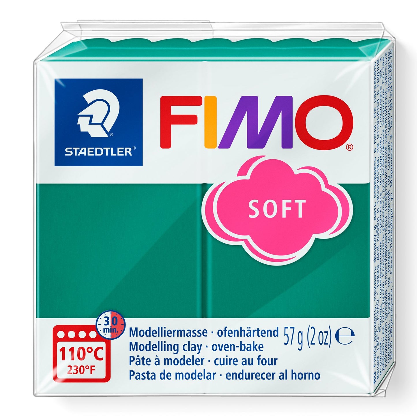 Staedtler 8020-56 08 Staedtler Fimo Soft, Emerald, 56g (2oz)
