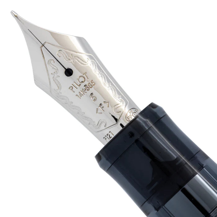 Namiki Pilot Custom 74 Fountain Pen - Smoky Grey, Medium Nib (60955)