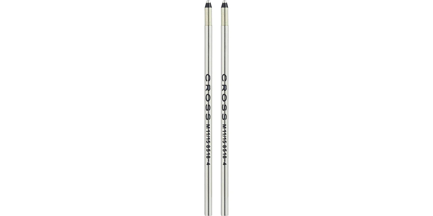 Cross 8518-4 Refill, Ballpoint Mini Medium Black 2 Pk