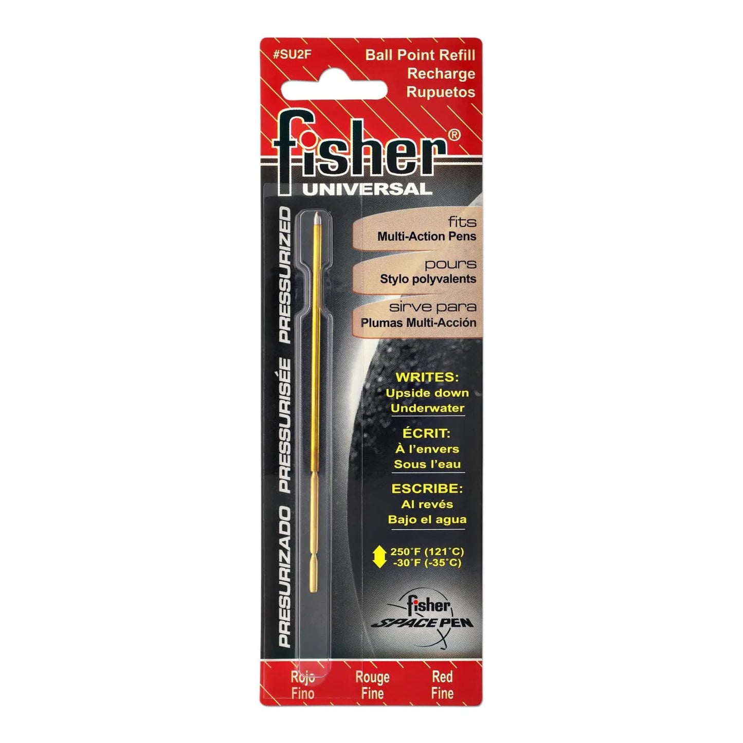Fisher SU2F Universal Pressurized Refill, FP, Red