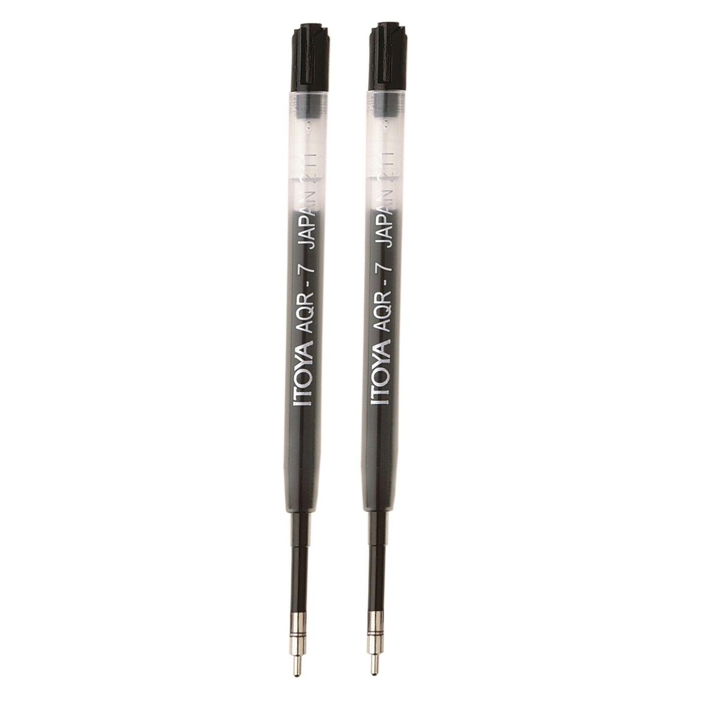 Itoya AQR7BP-BK Aqua Roller Refill, 0.7mm, 2 pack, Black