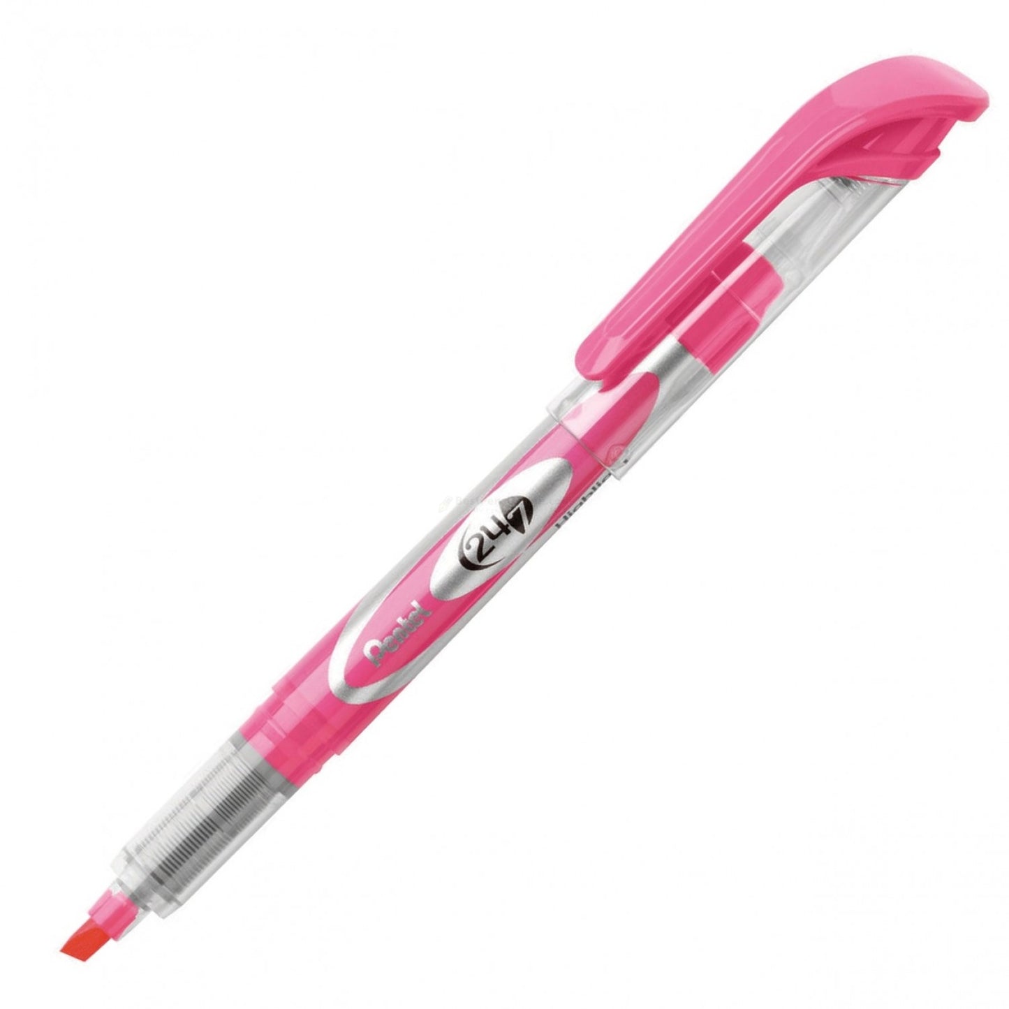 Pentel 24/7 Highlighter Chisel Tip, Pink