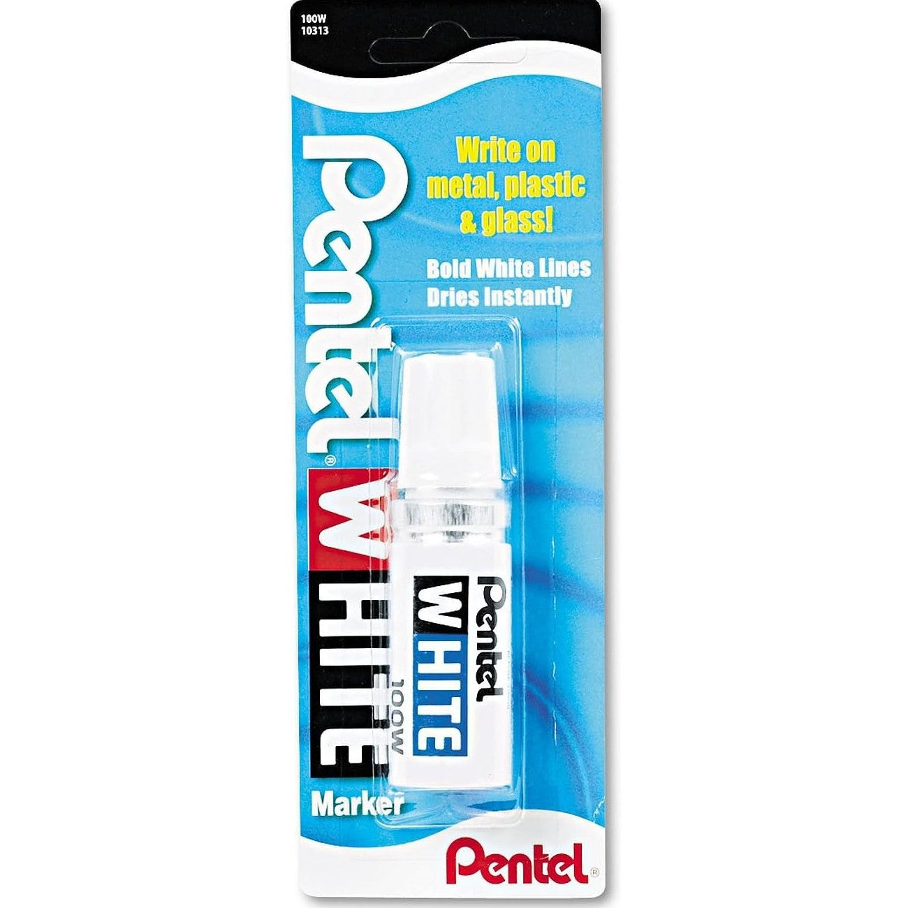 Pentel White Marker Perm Ink Broad Point