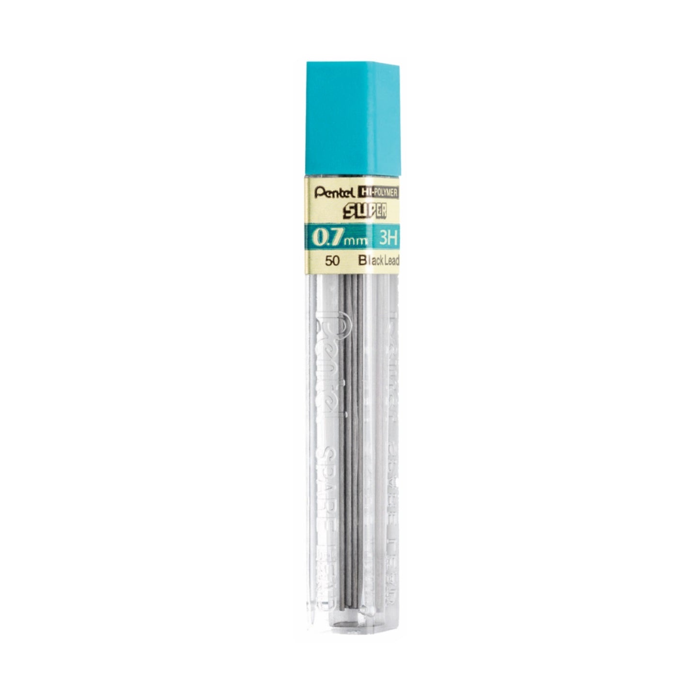 Pentel 50-3H Super Hi-Polymer 0.7mm Medium Lead 12/pk