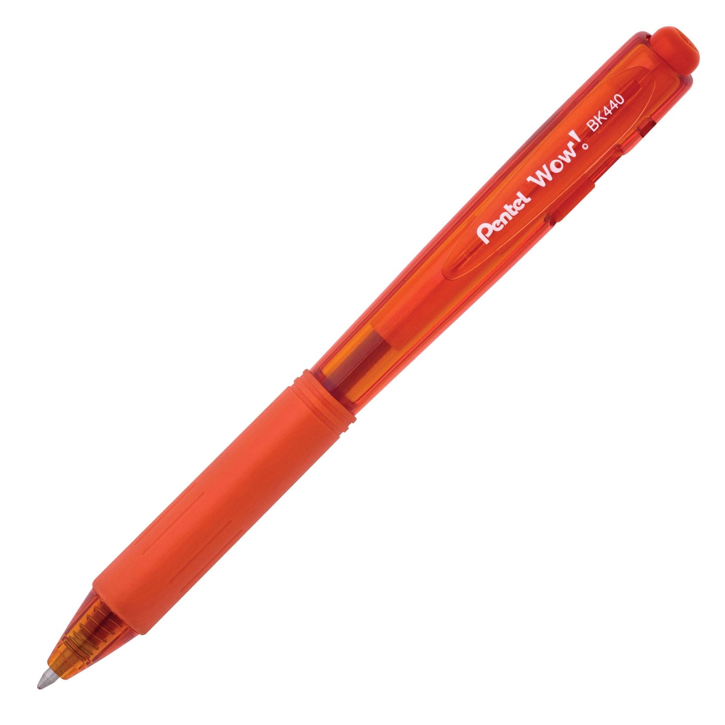Pentel BK440-F Wow! Med Retractable Tip, Orange