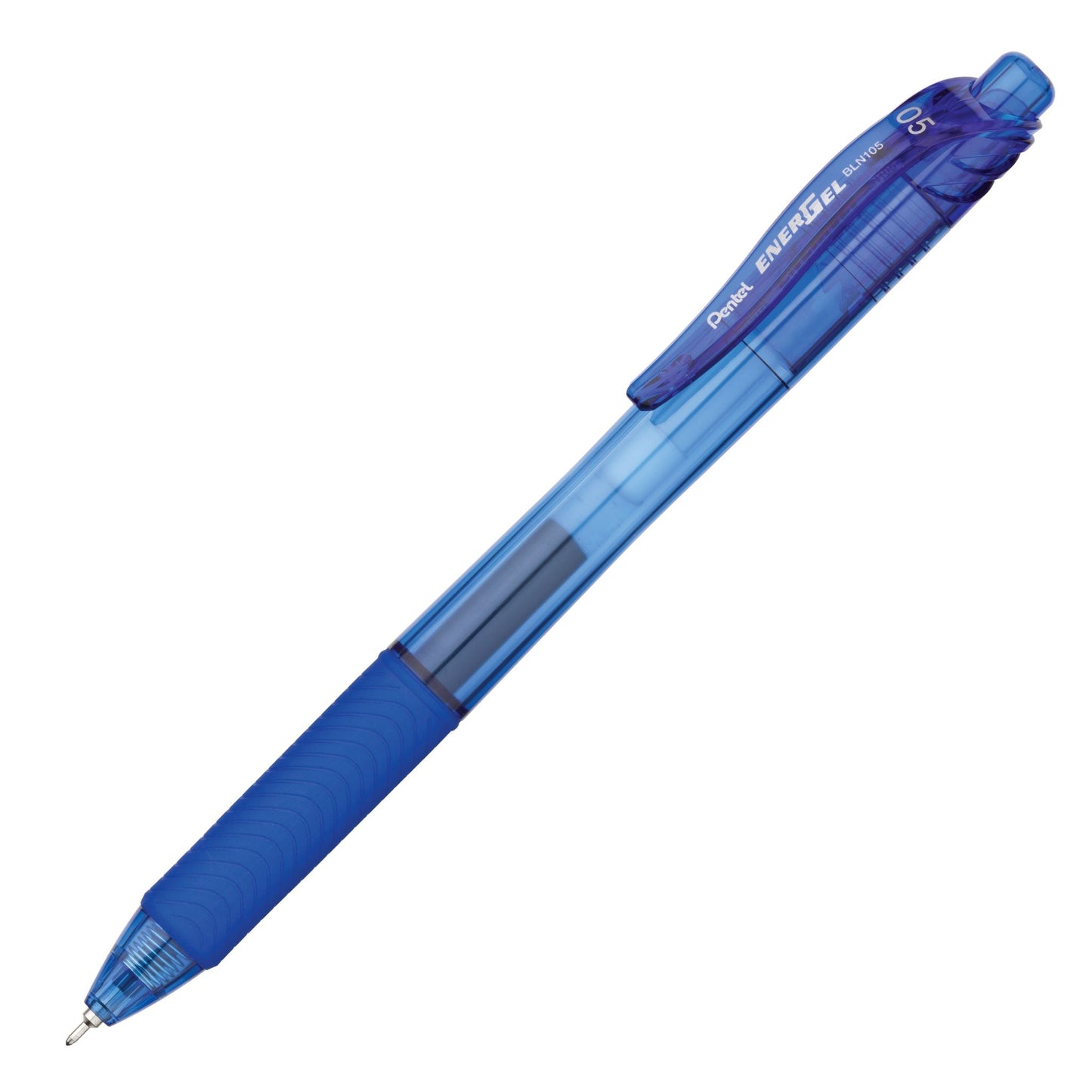 Pentel BLN105-C EnerGel-X Retractable Liquid Gel Pen (0.5mm) Needle Tip - Blue Ink