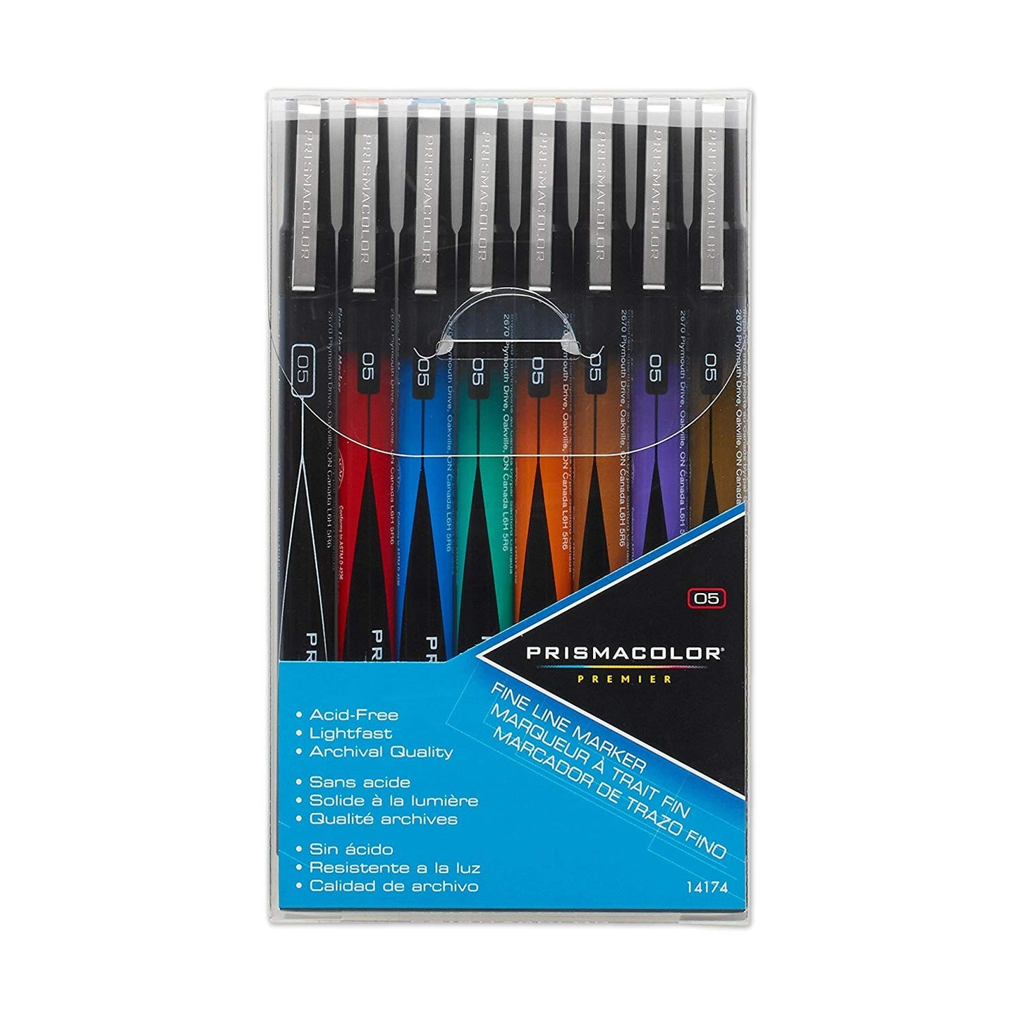 Prismacolor Premier Fine Line Marker 8Ct Set 0.5