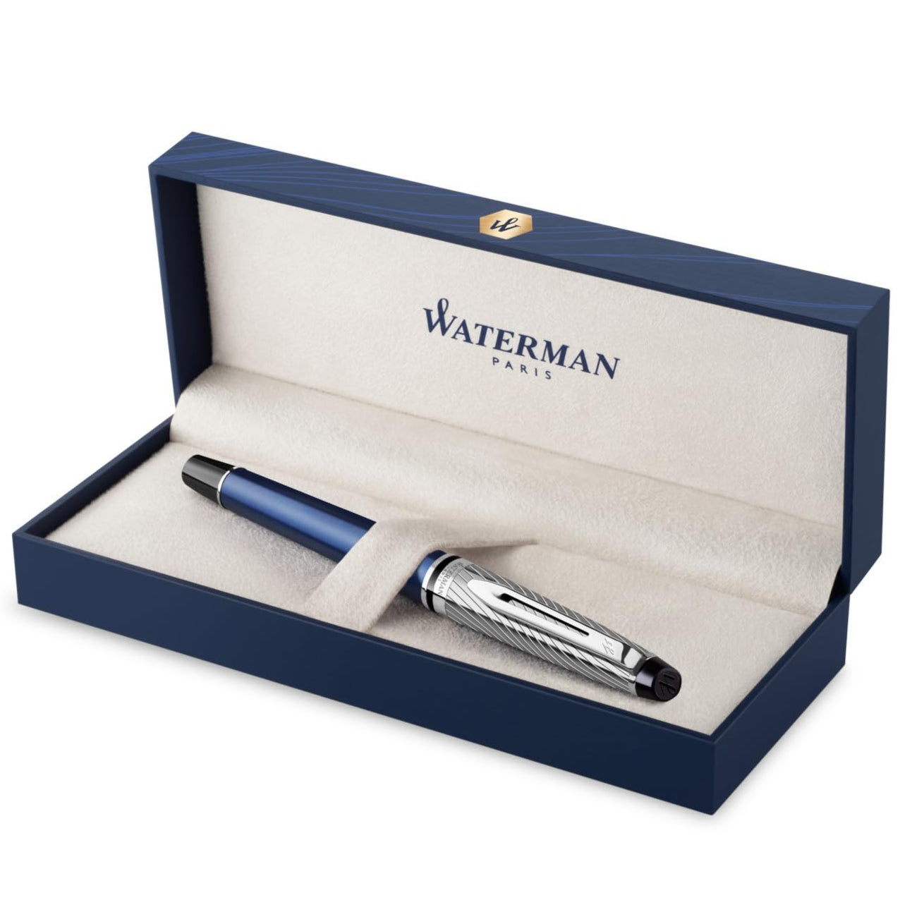 Waterman Expert3 MTLC Blue CT Fountain Pen F TB