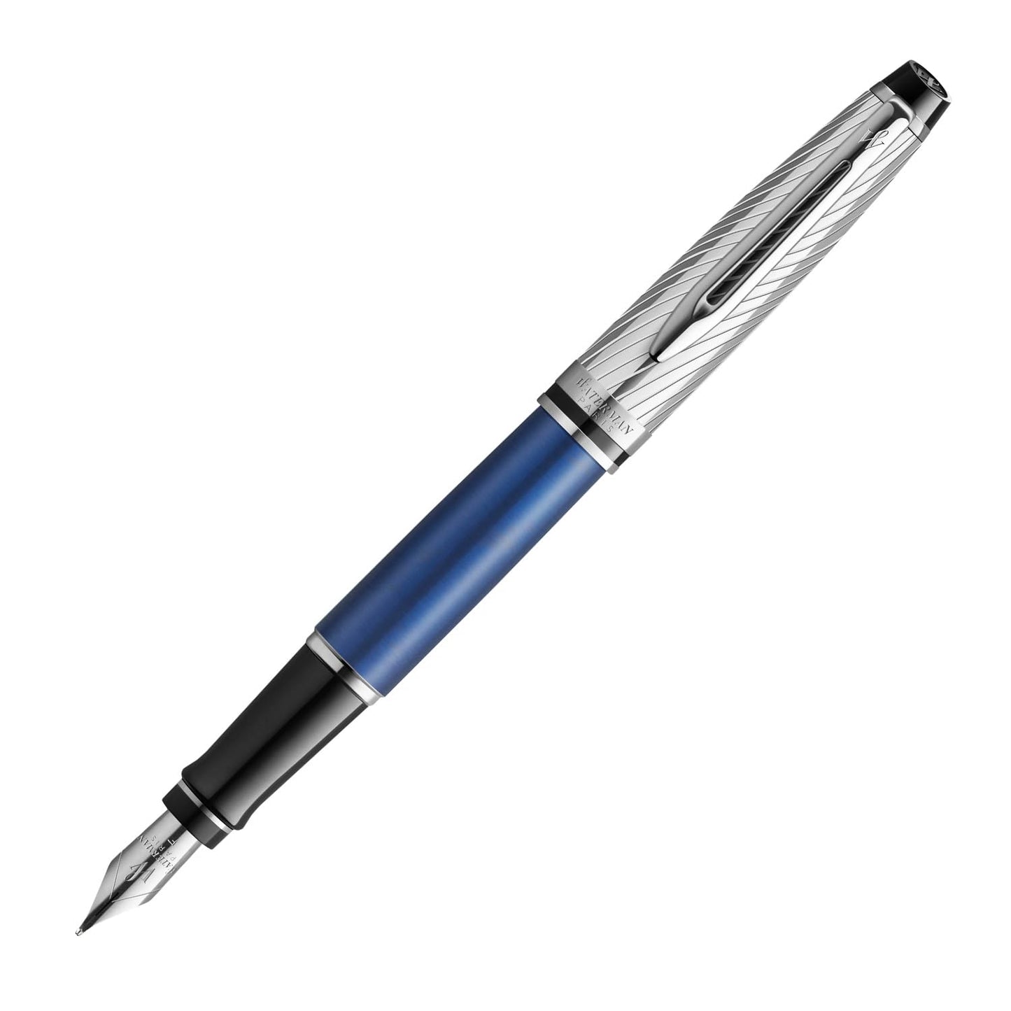 Waterman Expert3 MTLC Blue CT Fountain Pen F TB