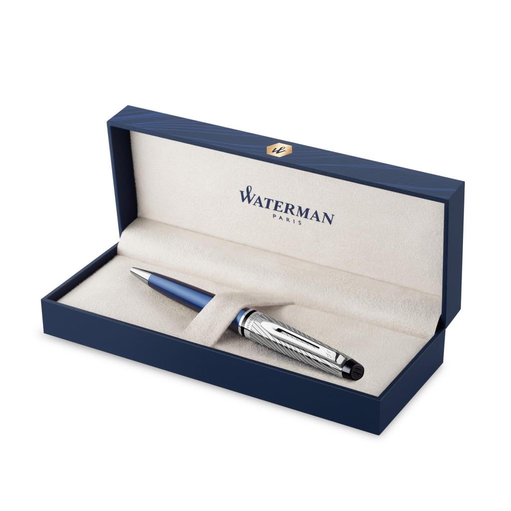 Waterman Expert3 MTLC Blue CT Ball Point Pen F Black TB
