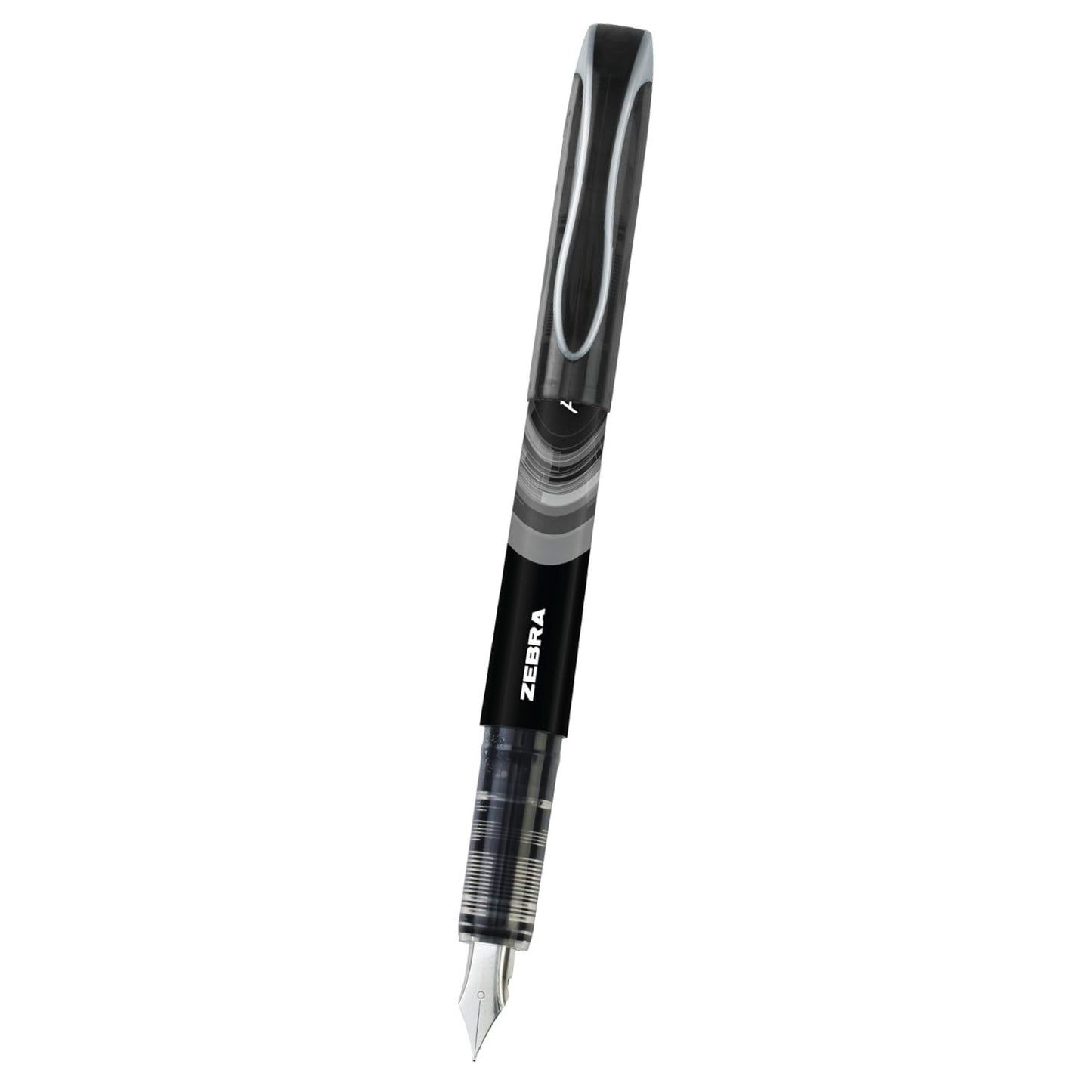 Zebra 04112 Zensations Fountain Pen 0.6mm Black 2Pk