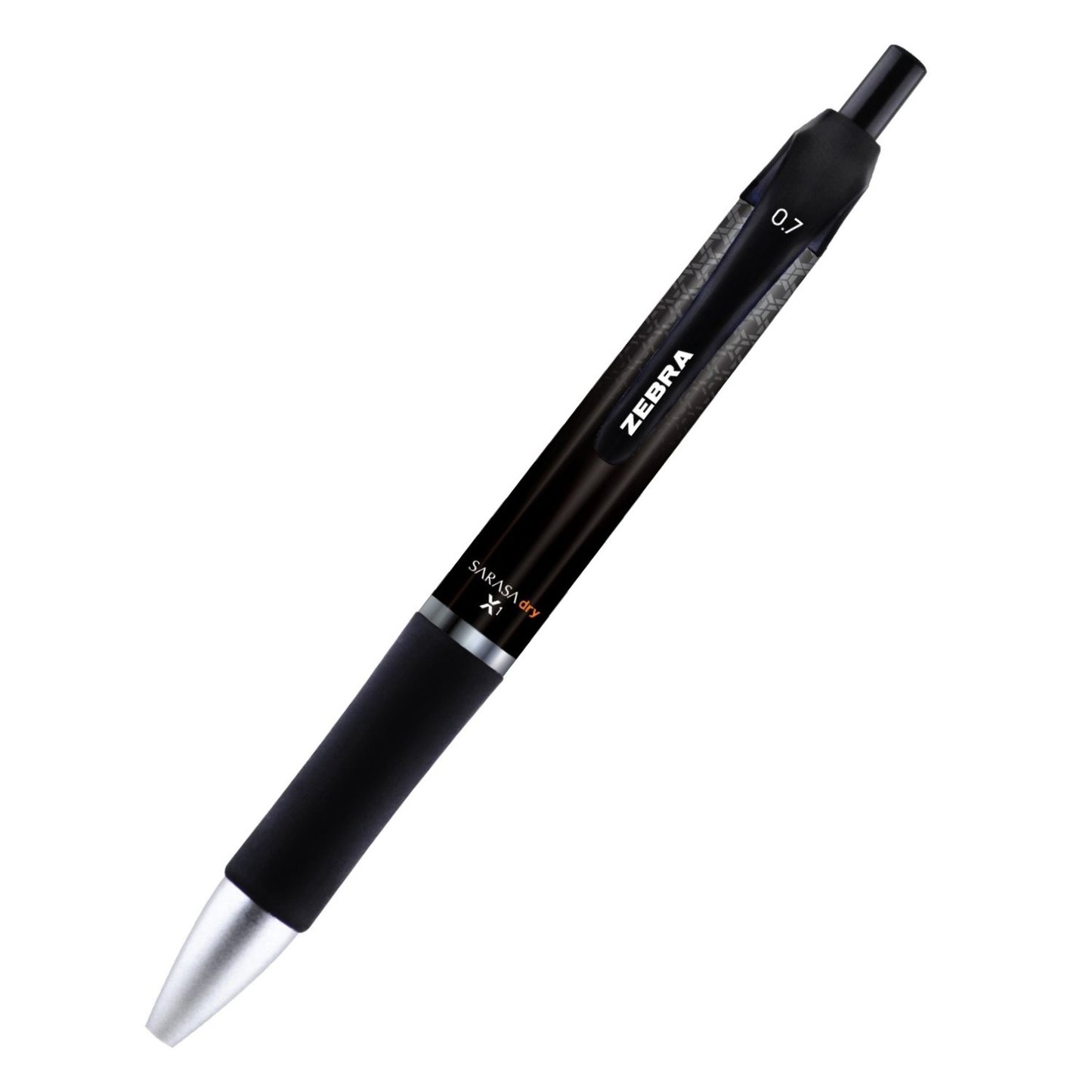 Zebra 45610 Sarasa Dry X1 Gel Retractable RDI 0.7mm Black Dozen