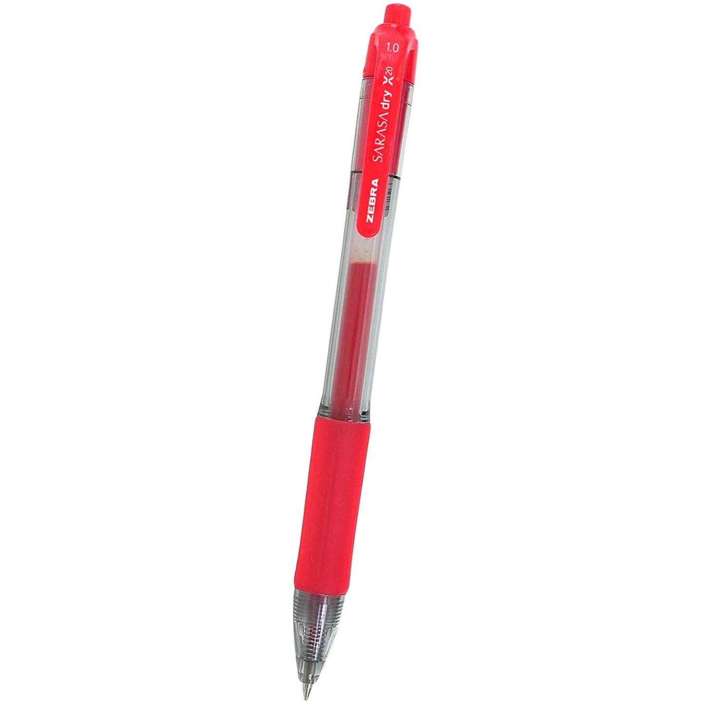 Zebra 46630 Sarasa Bold Gel Retractable RDI 1.0mm Red