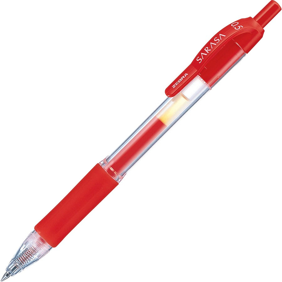 Zebra 46730 Sarasa Gel Retractable RDI 0.5mm Red
