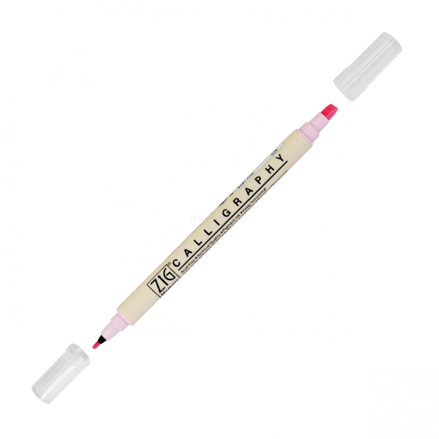 Zig Double Calligraphy Pen, Baby Pink