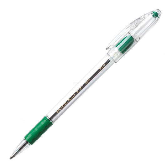 Pentel Rsvp Ball Point Pen, Med Green