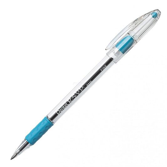 Pentel Rsvp Ball-Point, Fine Sky Blue