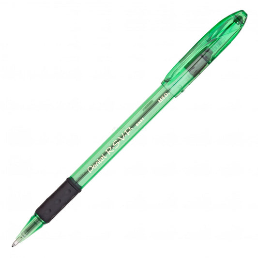 Pentel Rsvp Razzle Dazzle Med Ball-Point, Electric Green Barrel