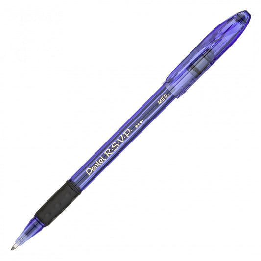 Pentel Rsvp Razzle Dazzle Med Ball-Point, Purple Passion Barrel