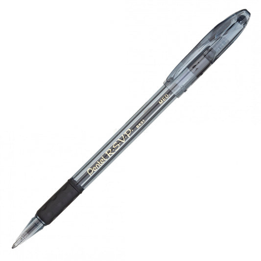 Pentel Rsvp Razzle Dazzle Med Ball-Point, Smoky Gray Barrel