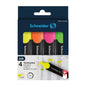SCHNEIDER JOB, 1-5MM, HIGHLIGHTER,WALLET X 4 (YELLOW, ORANGE, PINK, GREEN)