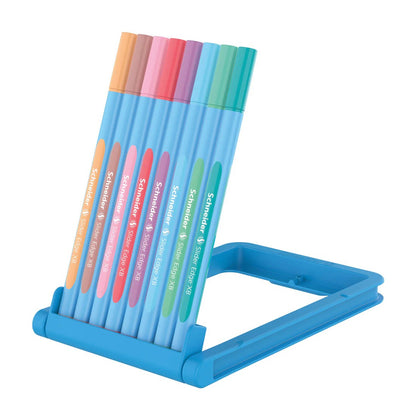 SCHNEIDER SLIDER EDGE PASTEL, BALLPOINT PEN, CASE STAND X 8 PASTEL, XB
