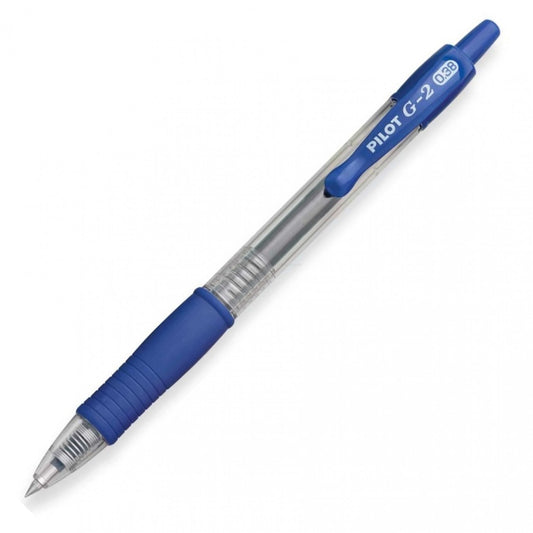 Pilot G2-3 G2 Rt Gel Rb, Blue, Ultra Fine