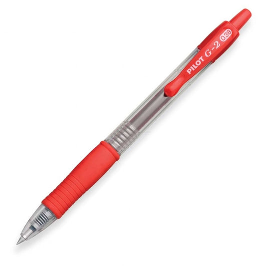 Pilot G2-3 G2 Rt Gel Rb, Red, Ultra Fine