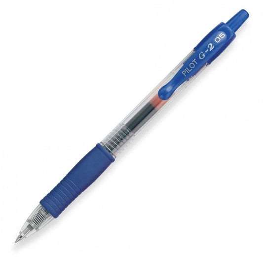 Pilot G2-5 Retractable Gel Rollerball, Extra Fine, Blue