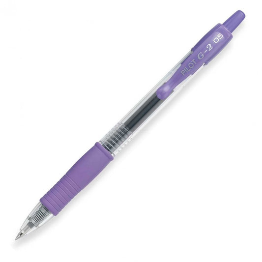Pilot G2-5 Retractable Gel Rollerball, Extra Fine, Purple