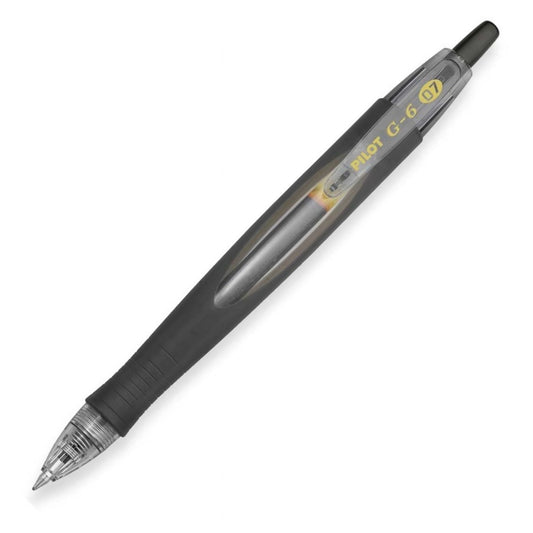 Pilot G6-7 Retractable Gel Rollerball, Fine, Black
