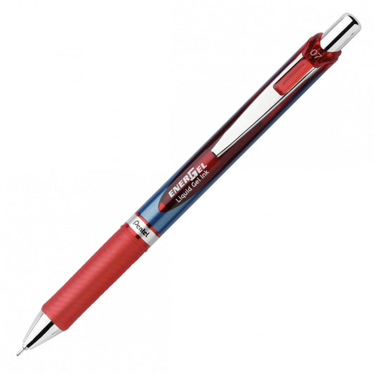 Pentel Energel Deluxe Rtx Needle Tip, Red Med