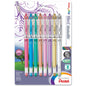 Pentel Slicci Metallic Extra Fine Gel Roller, 8/Pk Assort