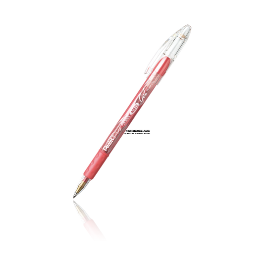Pentel Sunburst Metallic Gel Ink Roller- Med Red