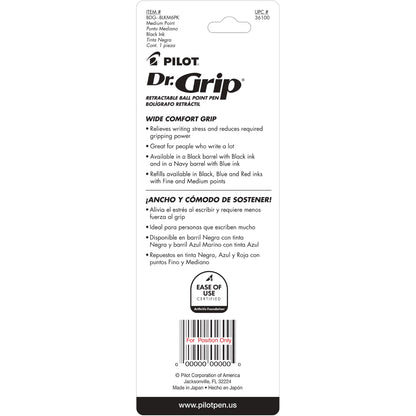 Pilot 36101 BDG Dr. Grip Ball-Point Pen, Blue Barrel, Blue Ink, Medium Pt