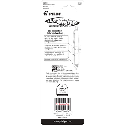 Pilot 36192 DR. GRIP COG MED 1PK BCA BLK INK