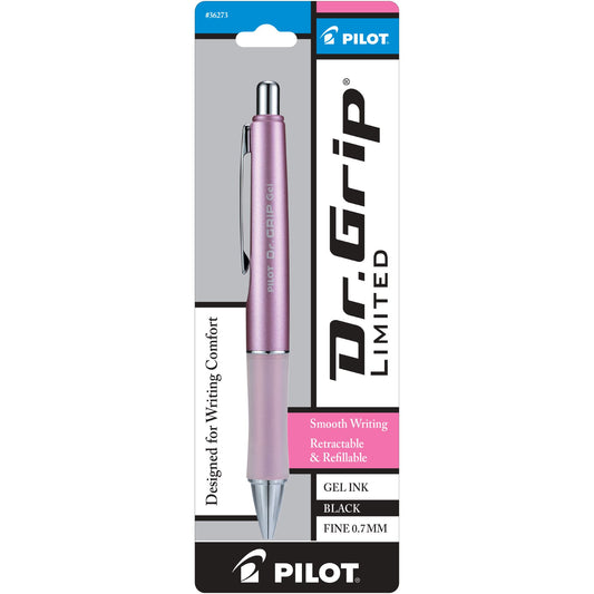 Pilot 36273 BDGL7 Dr. Grip Ltd. Gel-Rollerball, Fine, Champagne Mauve