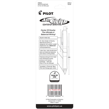 Pilot 36280 Dr. Grip Center of Gravity 0.7mm Mechanical Pencil Charcoal Gray Barrel