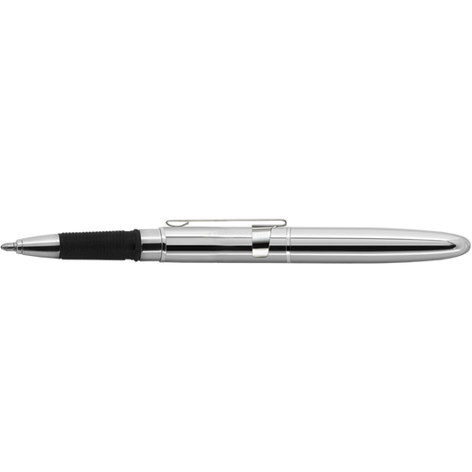 Fisher Chrome Bullet Grip Space Pen W/ Chrome Clip & Stylus