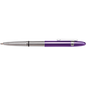 Fisher Chrome Bullet Space Pen With Purple Cap & Chrome Pocket Clip
