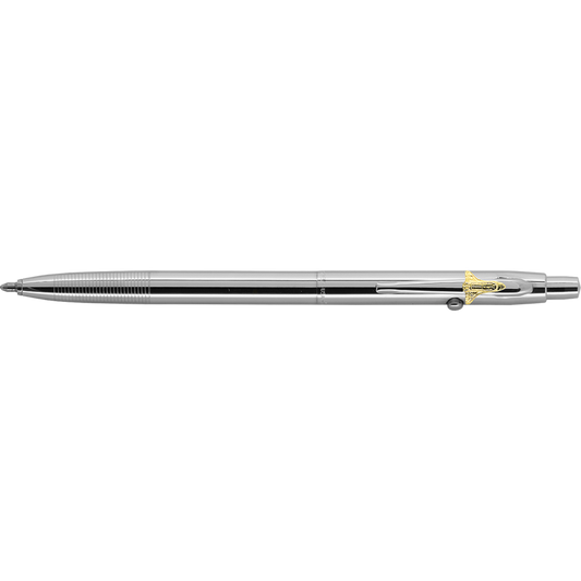 Fisher Chrome Plated Shuttle Space Pen W/ Shuttle Emblem
