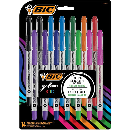 BIC Gel-ocity Stic (0.7mm) 14-Pack Blister