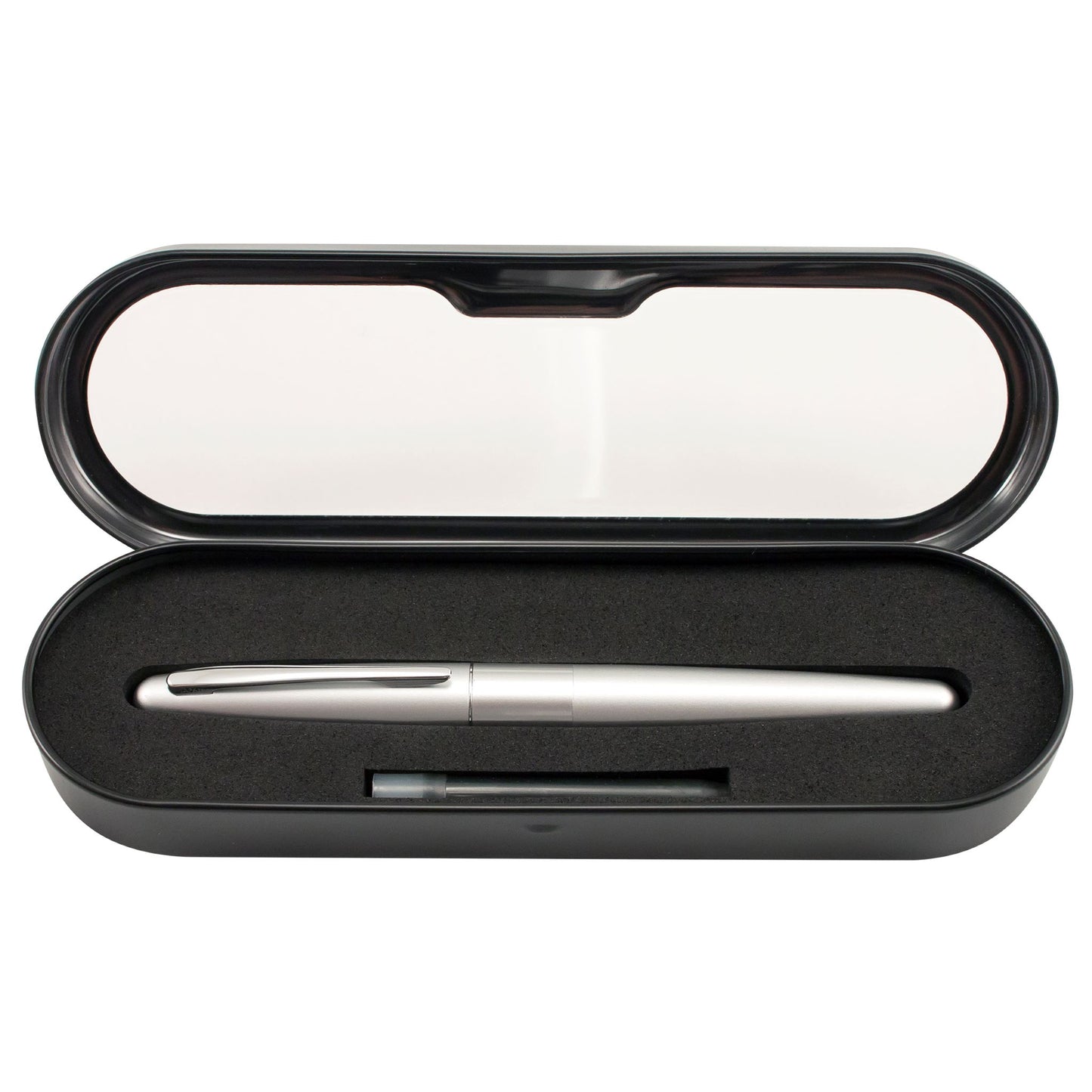 Pilot 91108 Metropolitan Collection Fountain Pen, Silver Barrel, Medium Nib