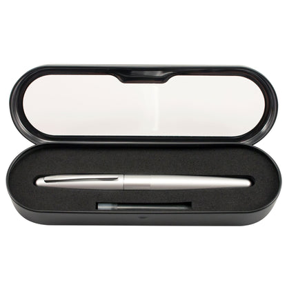 Pilot 91108 Metropolitan Collection Fountain Pen, Silver Barrel, Medium Nib