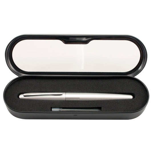 Pilot 91108 Metropolitan Collection Fountain Pen, Silver Barrel, Medium Nib