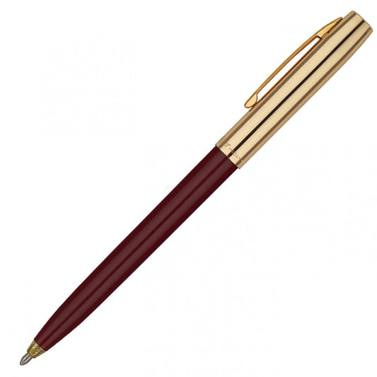 Fisher Space Pen Plastic Barrel Cap-O-Matic Burgundy, Brass Cap